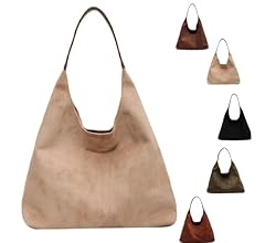 Amazon | スエードホーボーバッグ スラウチバッグ、2024 New